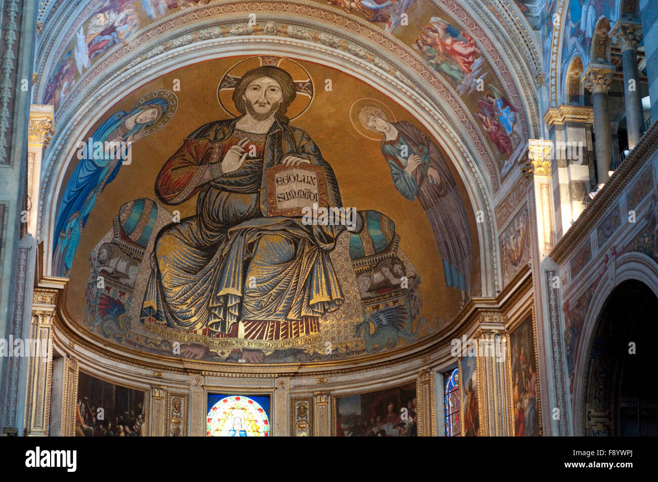 Mosaic ceiling christ in majesty hires stock photography and images