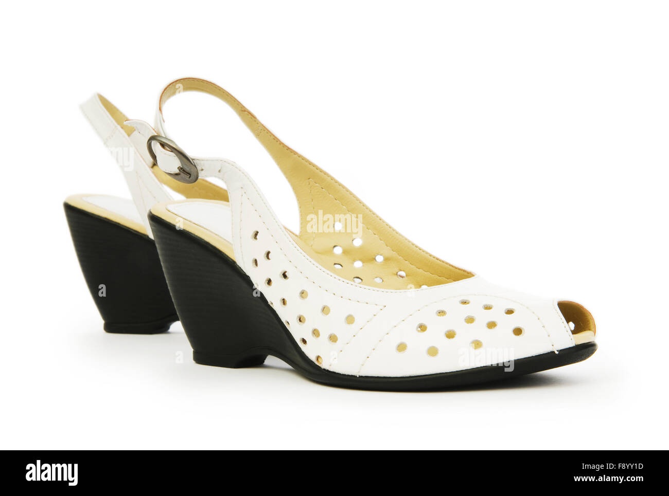 Woman shoes isolated on the white background Stock Photo - Alamy