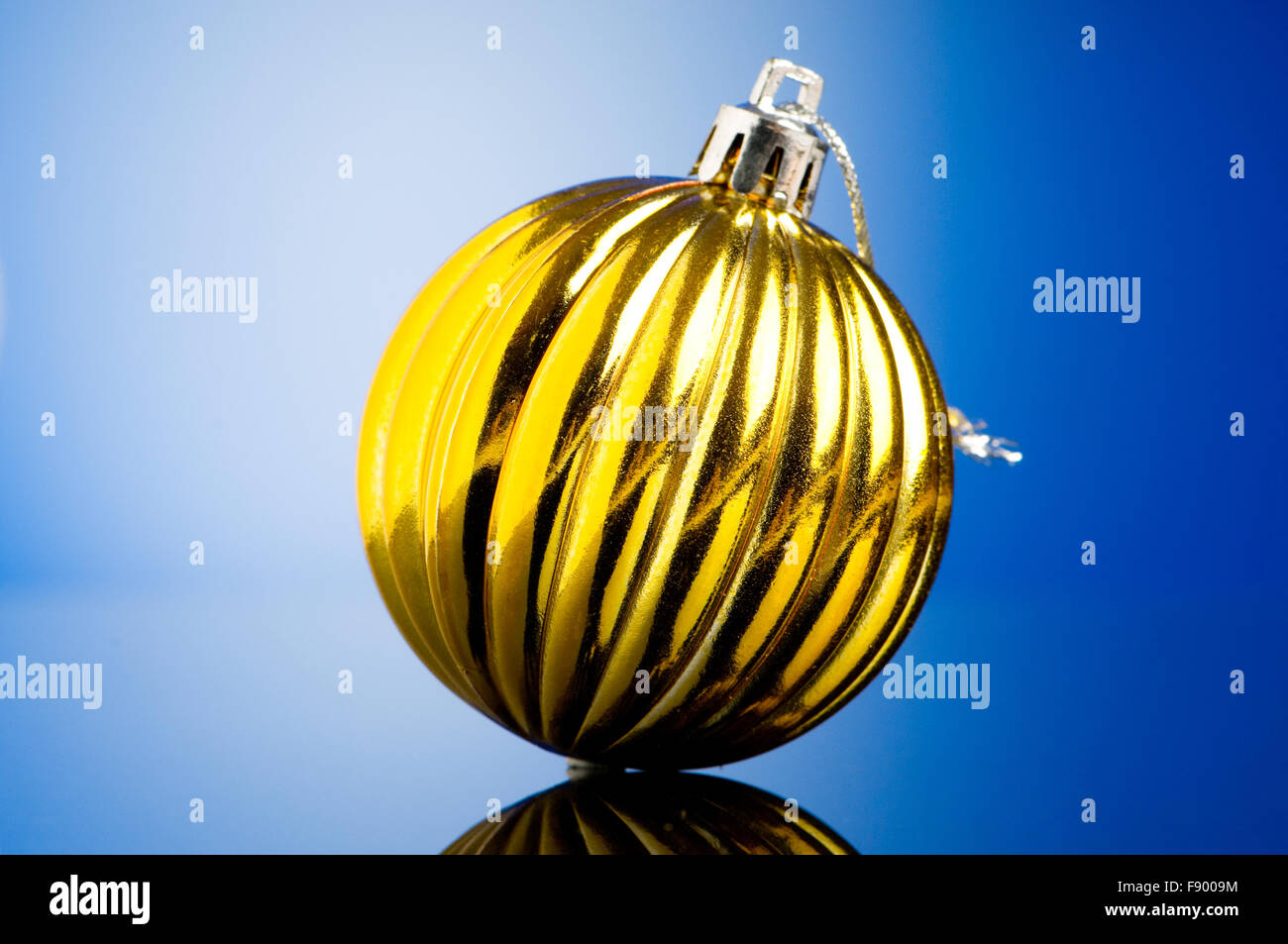 Christmas decoration on the reflective background - holiday concept ...