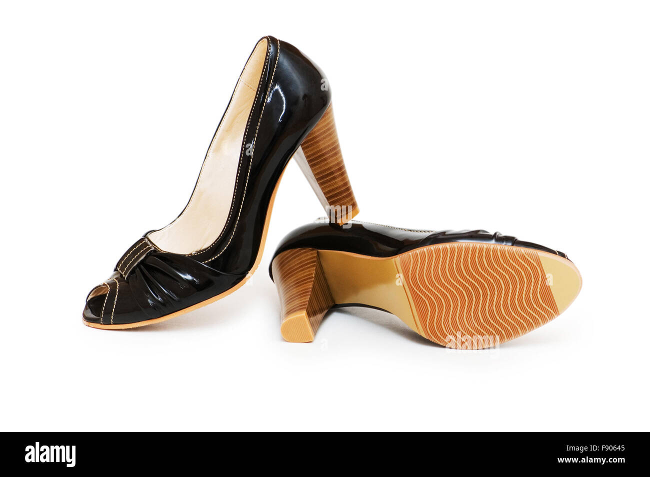 Woman shoes isolated on the white background Stock Photo - Alamy