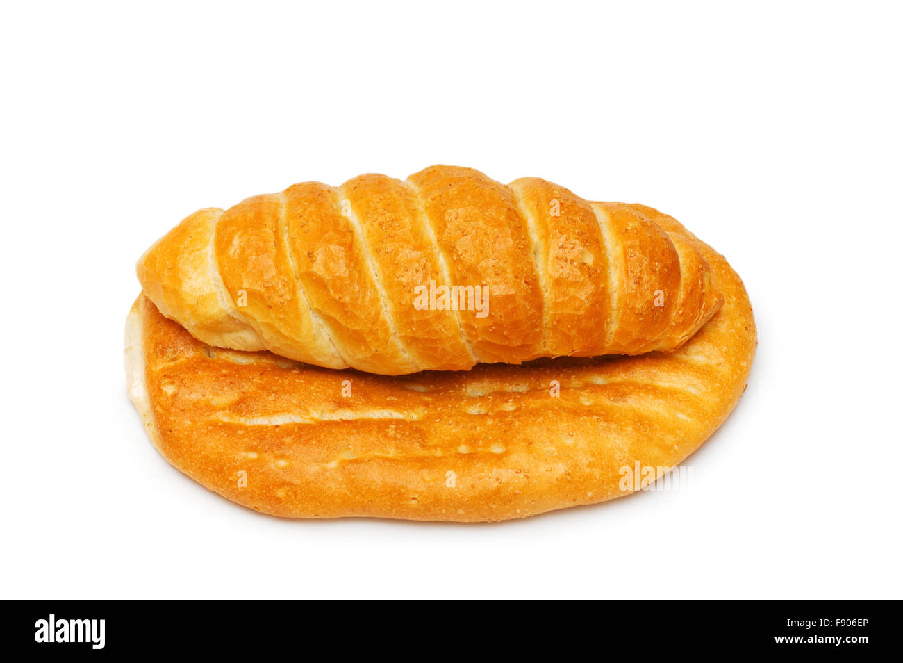 Bread loaf isolated on the white background Stock Photo - Alamy