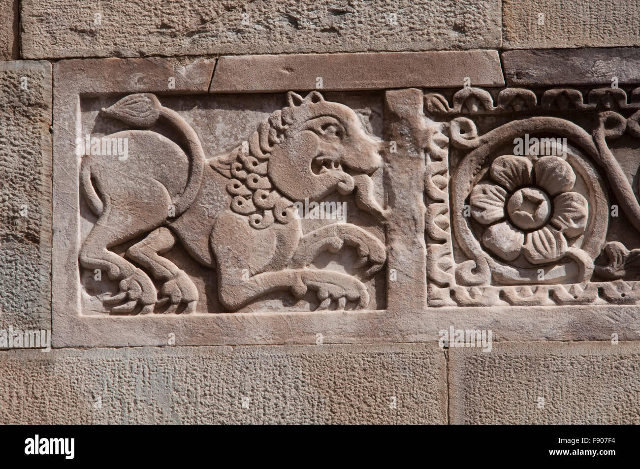 Italy, Tuscany, Pisa, Chiesa del Santo Sepolcro Church, Detail Facade ...