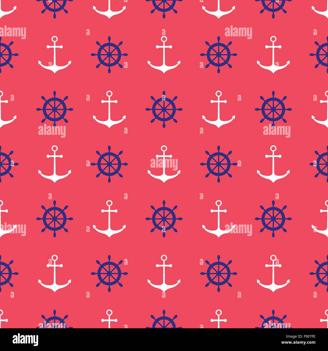 Seamless nautical pattern Stock Vector