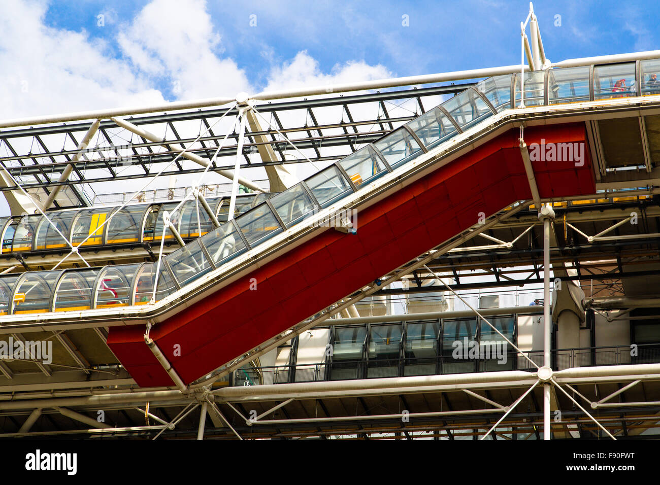 The Centre Pompidou in Paris designed in the style of high-tech ...