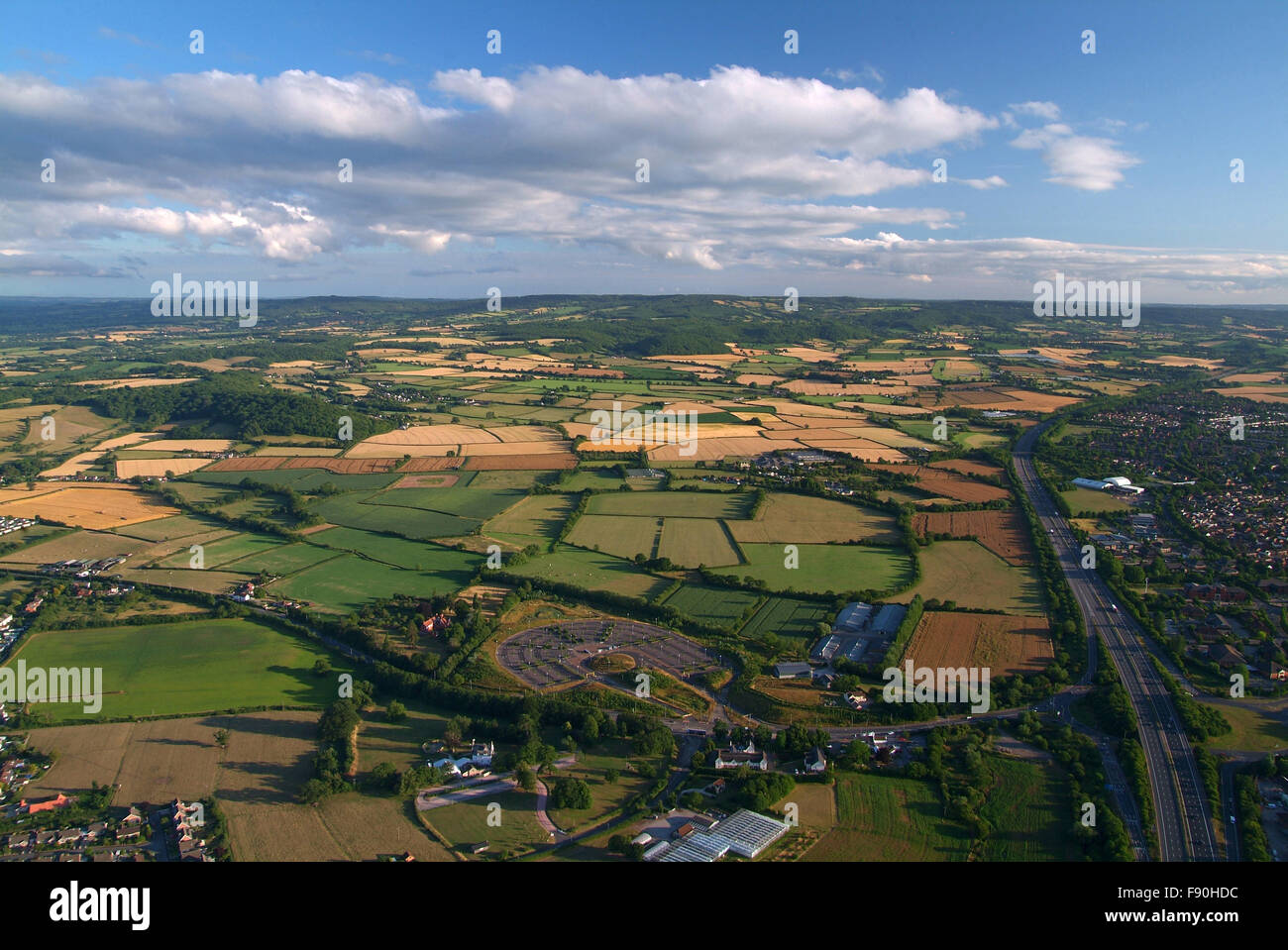 Somerset from the bird eyes view Stock Photo