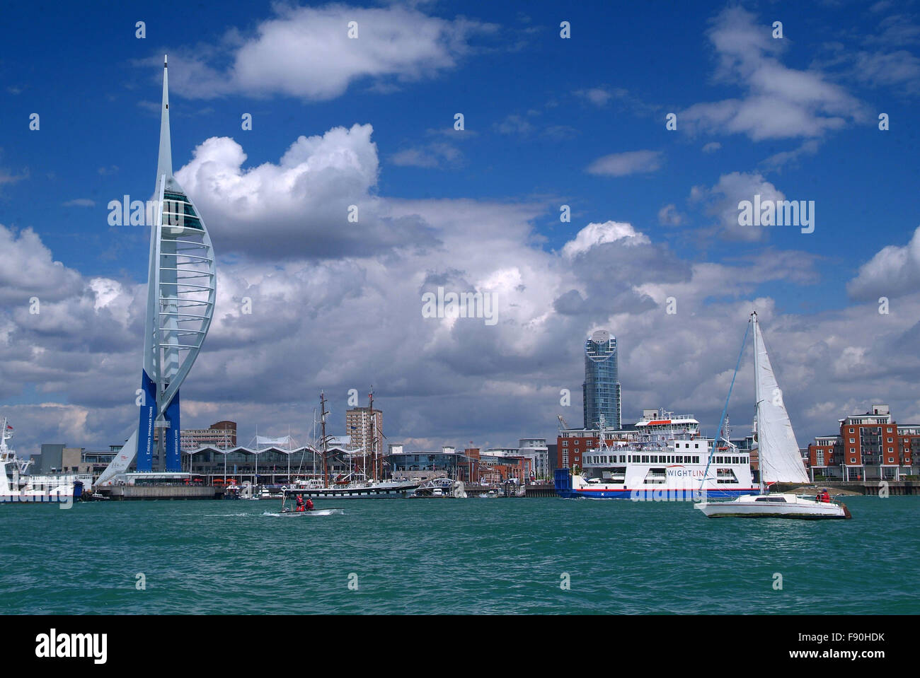 Portsmouth and the Spinnaker Tower Stock Photo