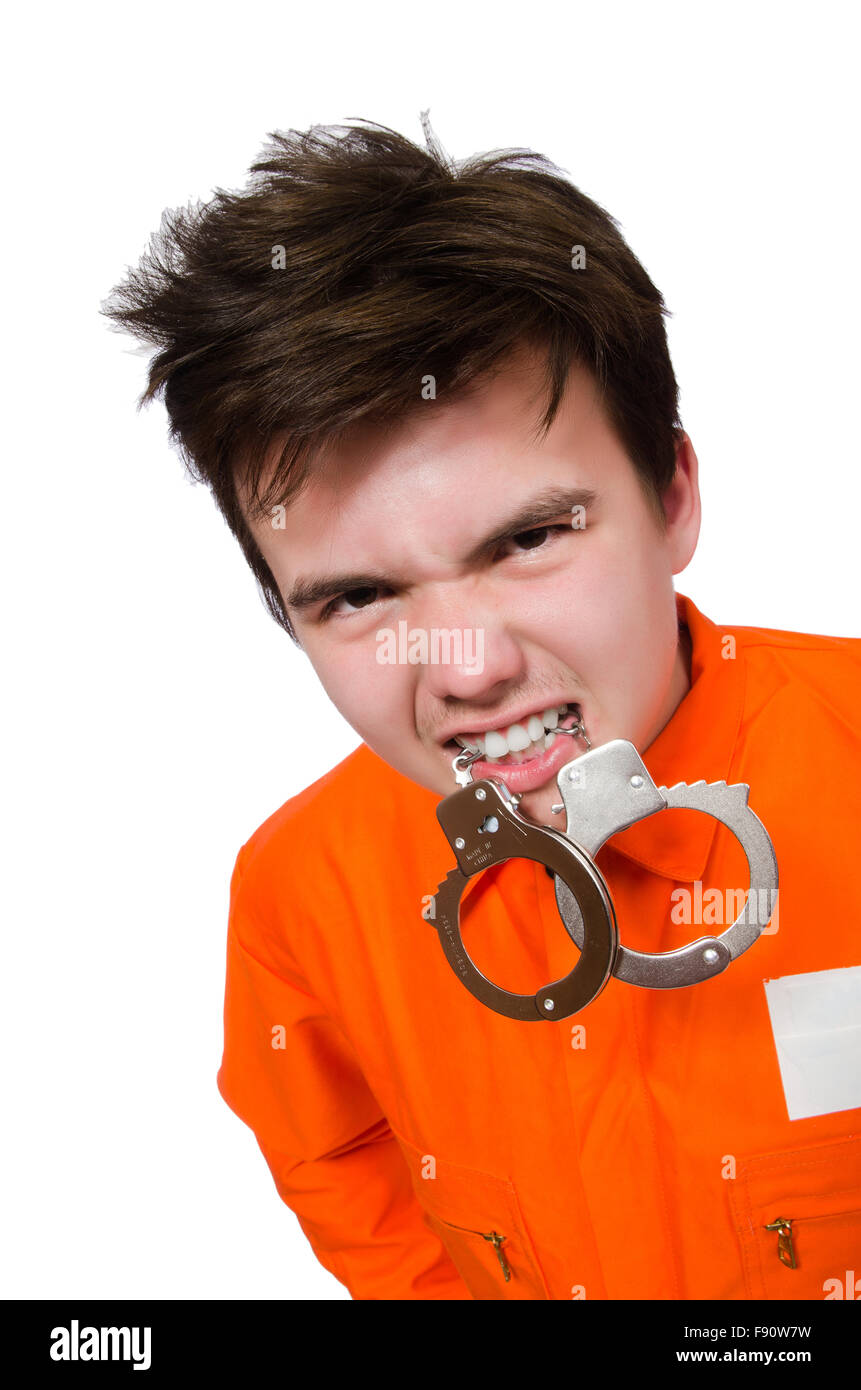 Funny prison inmate in concept Stock Photo - Alamy