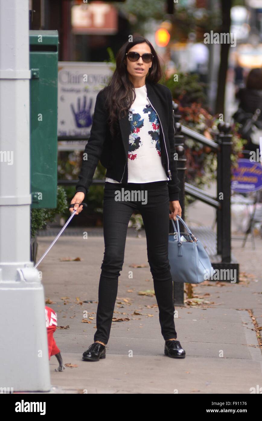 Famke Janssen out for a walk in Soho Featuring Famke Janssen Where
