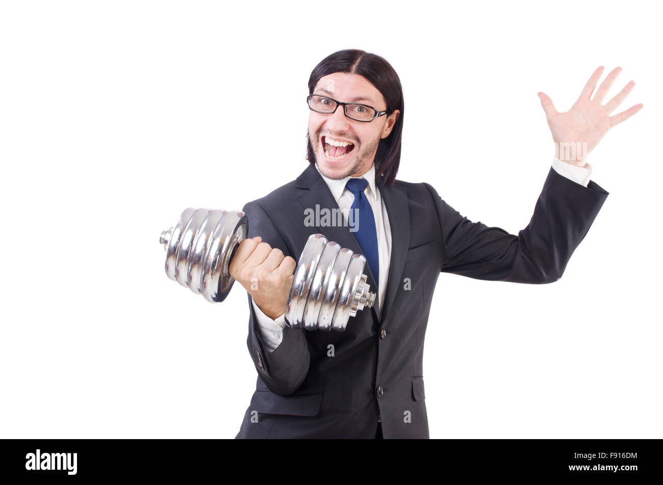 Young businessman isolated on the white background Stock Photo - Alamy