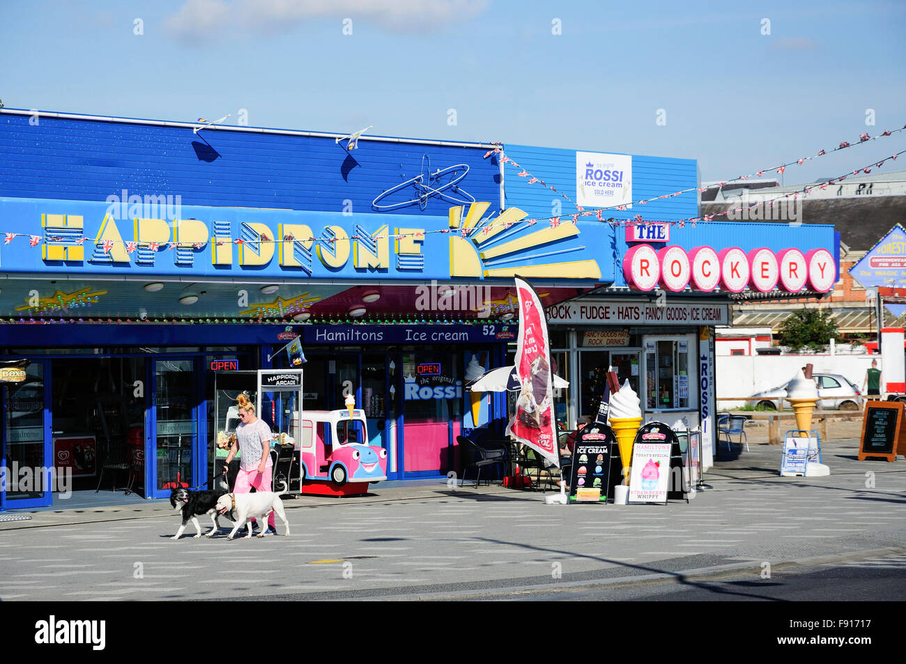 Happidrome amusement arcade & The Rockery cafe, Marine Parade, Southend-On-Sea, Essex, England, United Kingdom Stock Photo