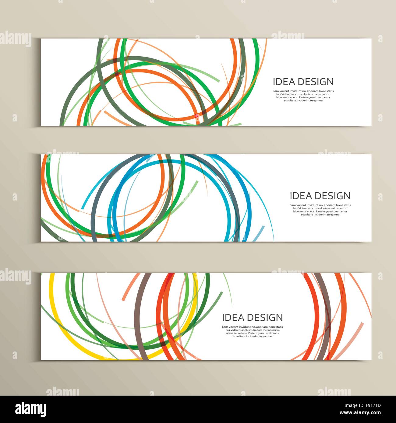 Vector set abstract circle Stock Vector Image & Art - Alamy