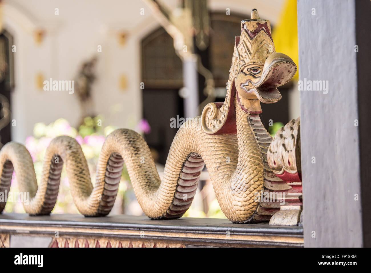 Snake Carving Sultan's Palace, Yogyakarta, Indonesia Stock Photo
