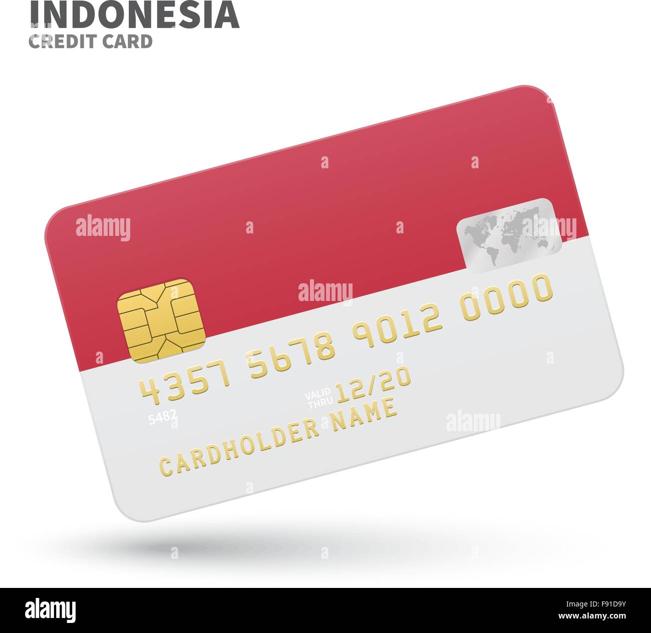 Credit card indonesia flag background Stock Vector Images Alamy