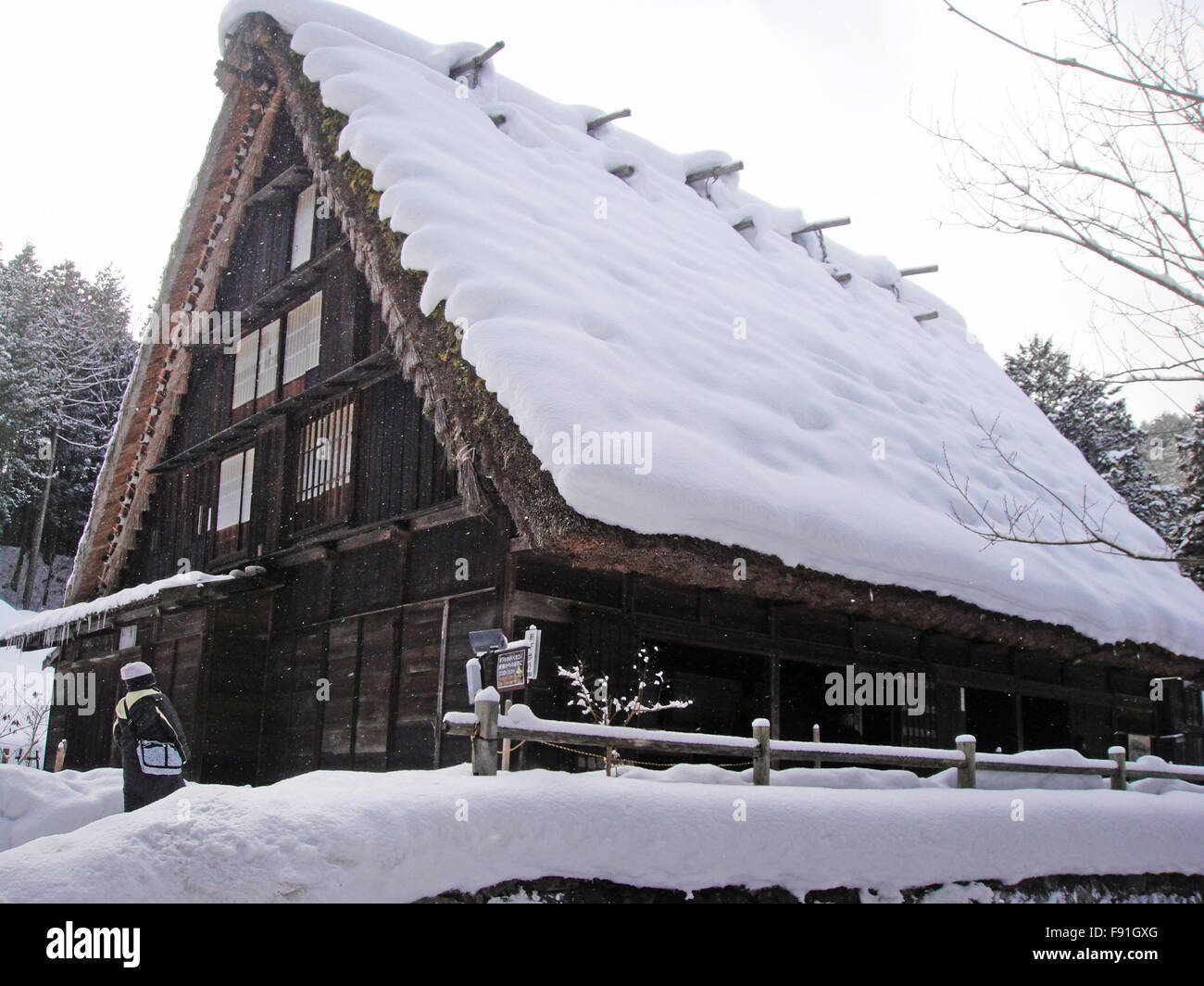 Hida Minzoku Mura Folk Village in Gifu Japan Stock Photo