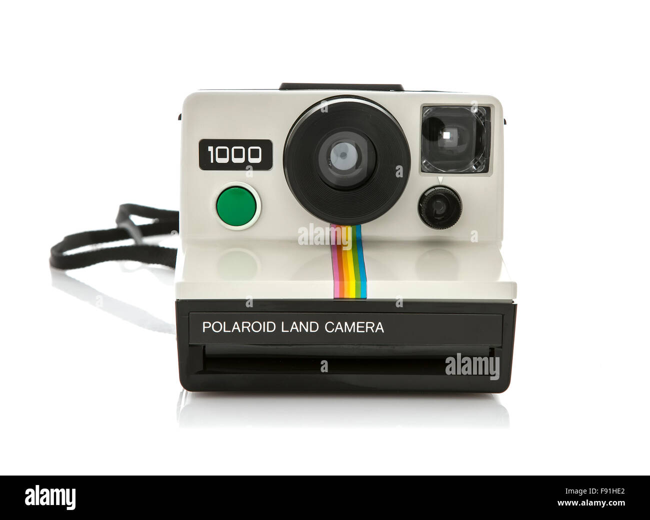 Polaroid 1000 Land Camera on a white background Stock Photo - Alamy