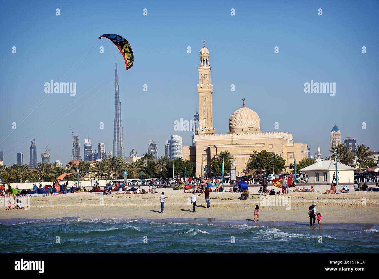 United Arab Emirates Dubai Kite Beach Windsurfing Kite