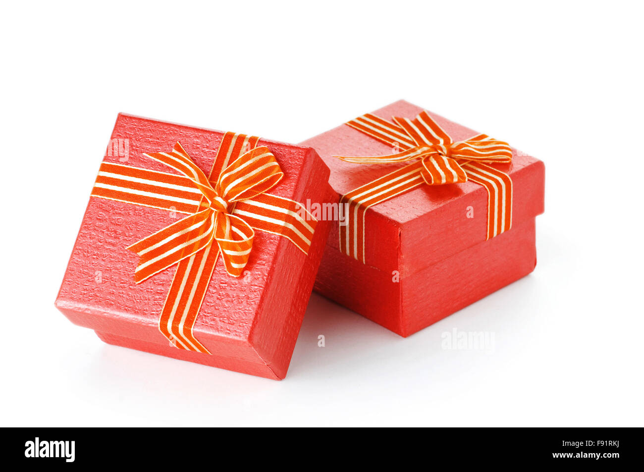 Gift boxes isolated on the white background Stock Photo - Alamy