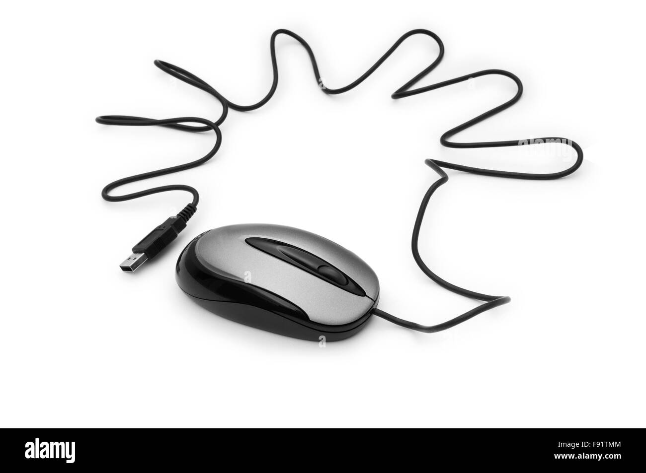 Computer mouse isolated on the white background Stock Photo - Alamy