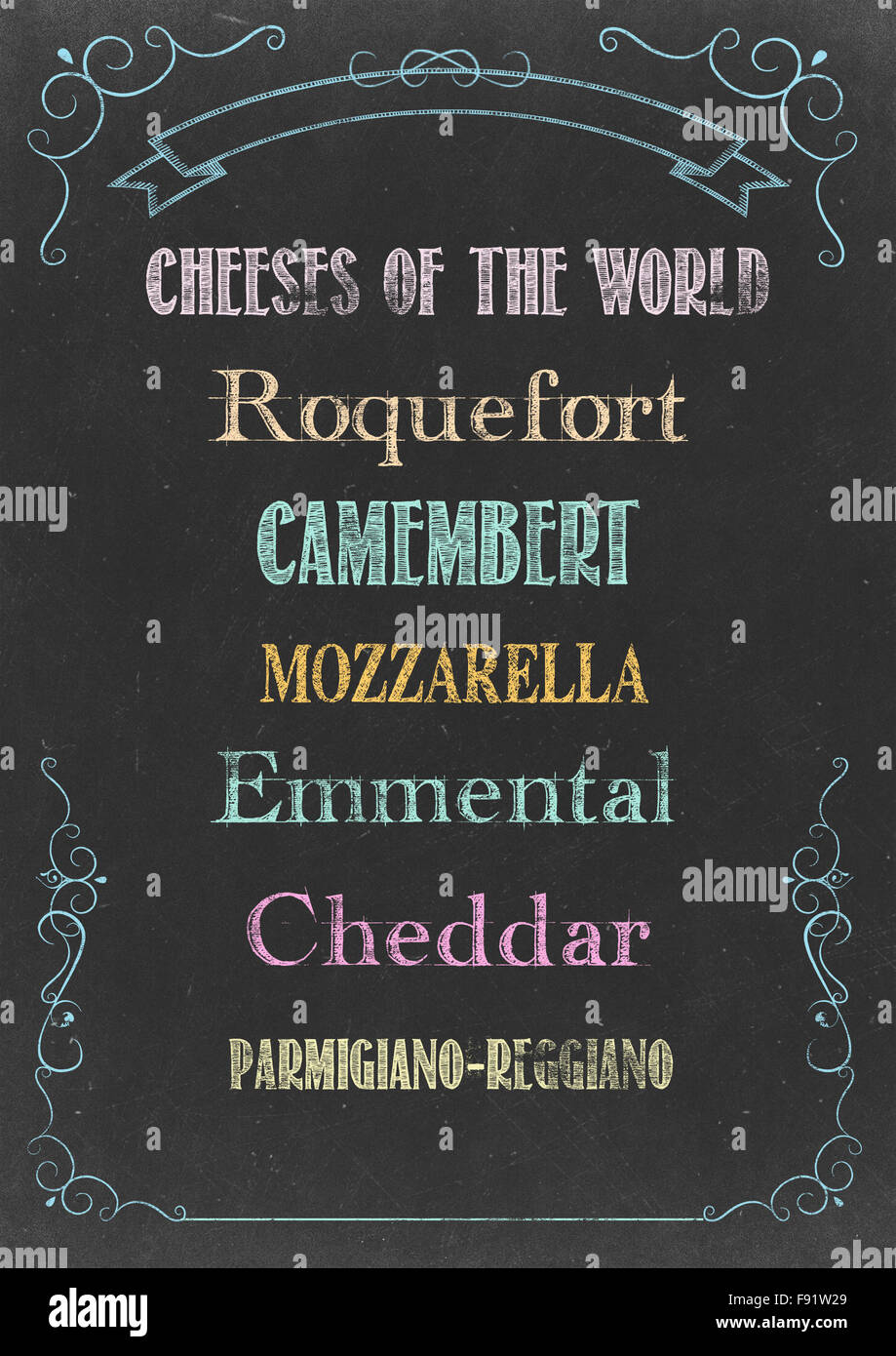 Hand drawn cafe menu board hires stock photography and images Alamy