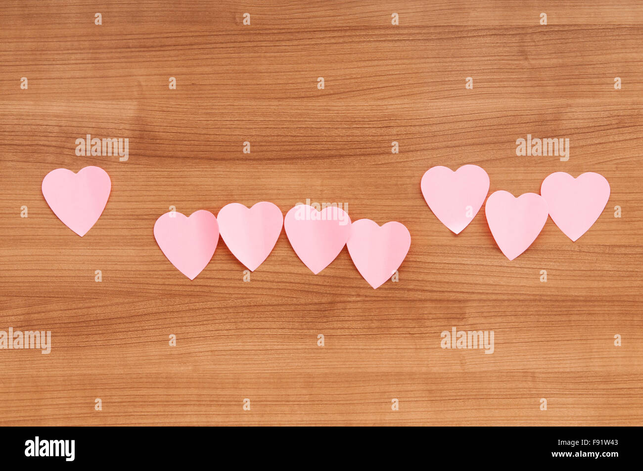 Heart shaped sticky notes on the background Stock Photo by ©Elnur_ 5561093