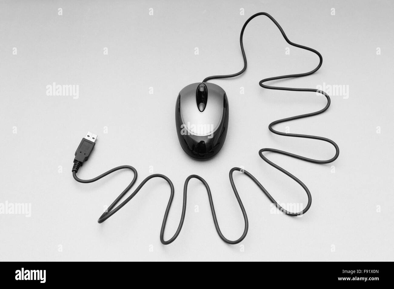 Computer mouse on the background - Technology concept Stock Photo - Alamy