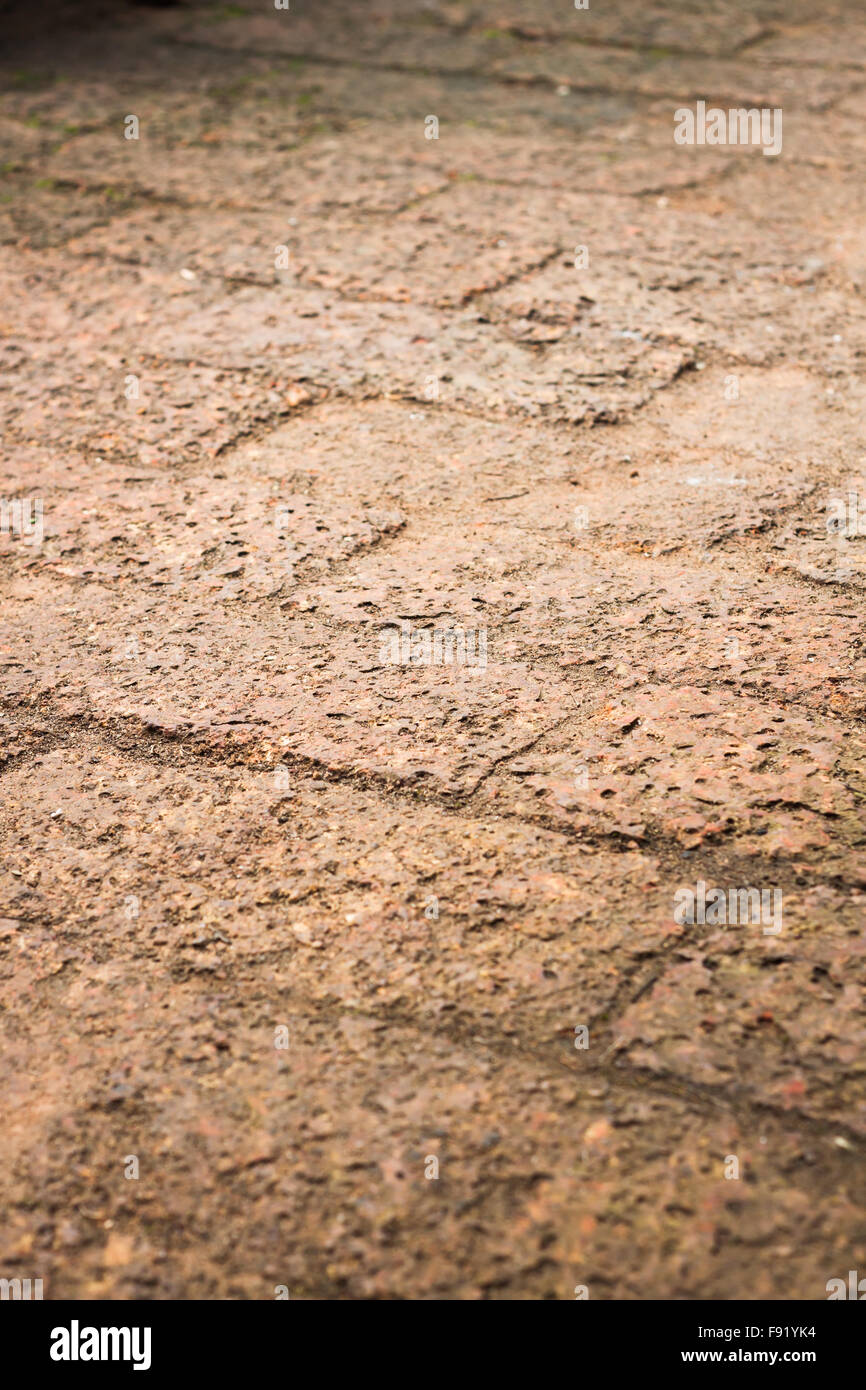 The pattern of laterite walkway in the park, stock photo Stock Photo