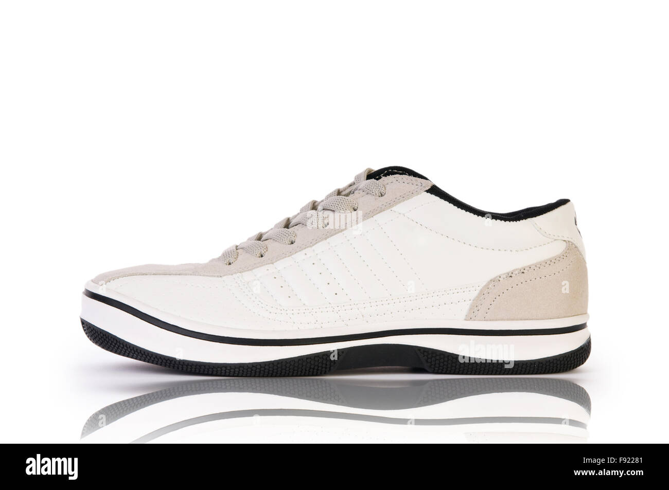 Sport shoes on white background Stock Photo - Alamy