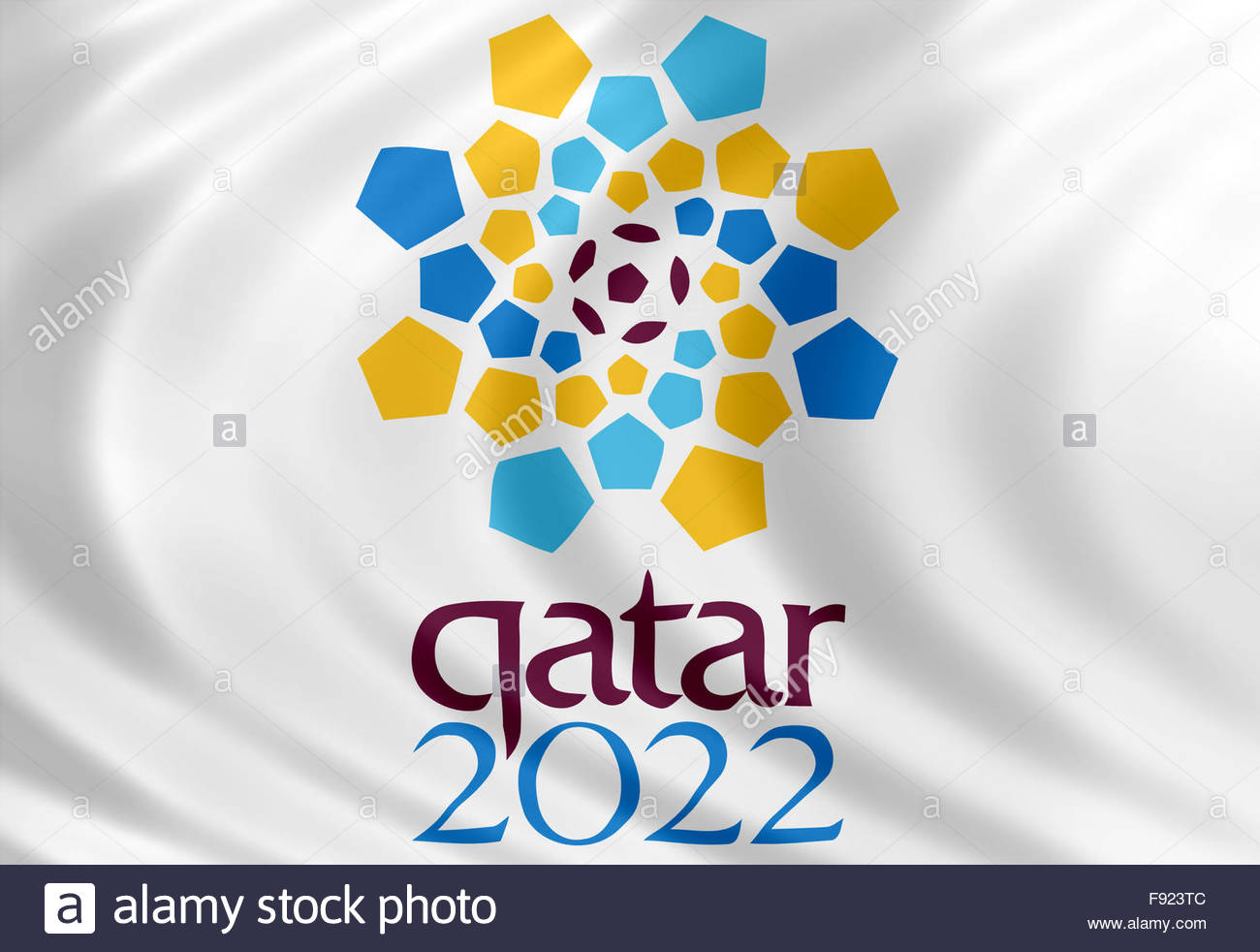 Qatar FIFA World Cup 2022 logo icon flag Stock Photo ...
