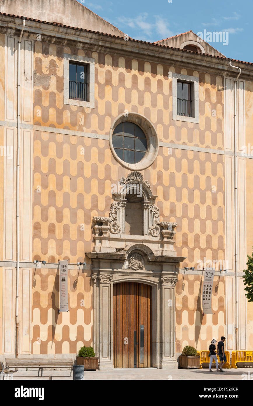 Teatre Casa de Cultura, Plaça Hospital, Girona (Gerona), Province of Girona, Catalonia, Spain Stock Photo