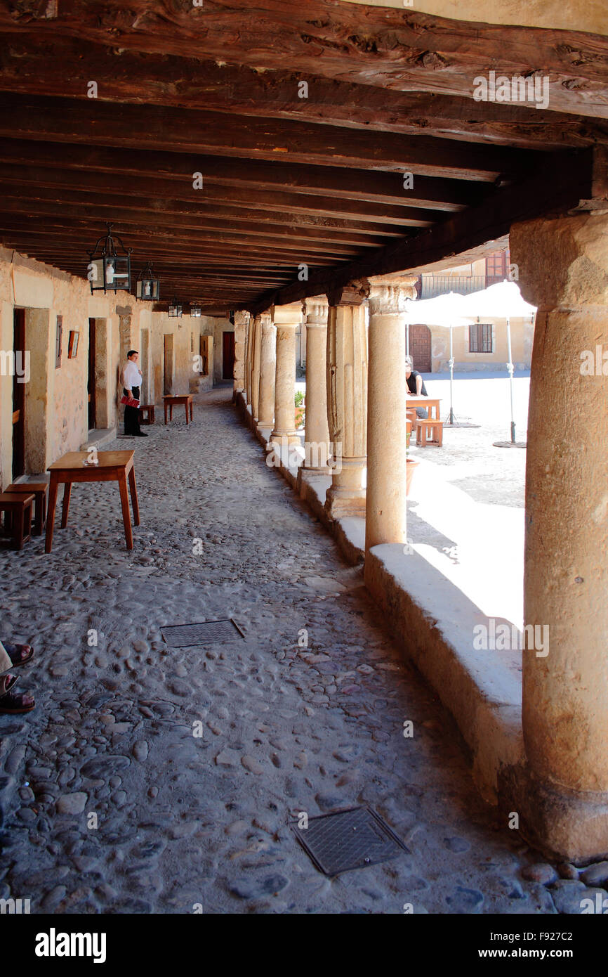 Pedraza's old buildings. Stock Photo
