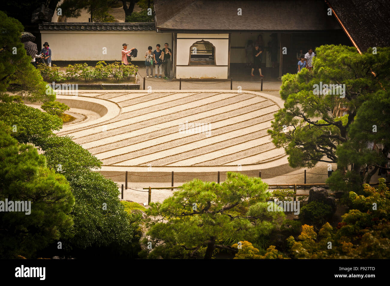 Zen garden, Kyoto Japan Stock Photo Alamy