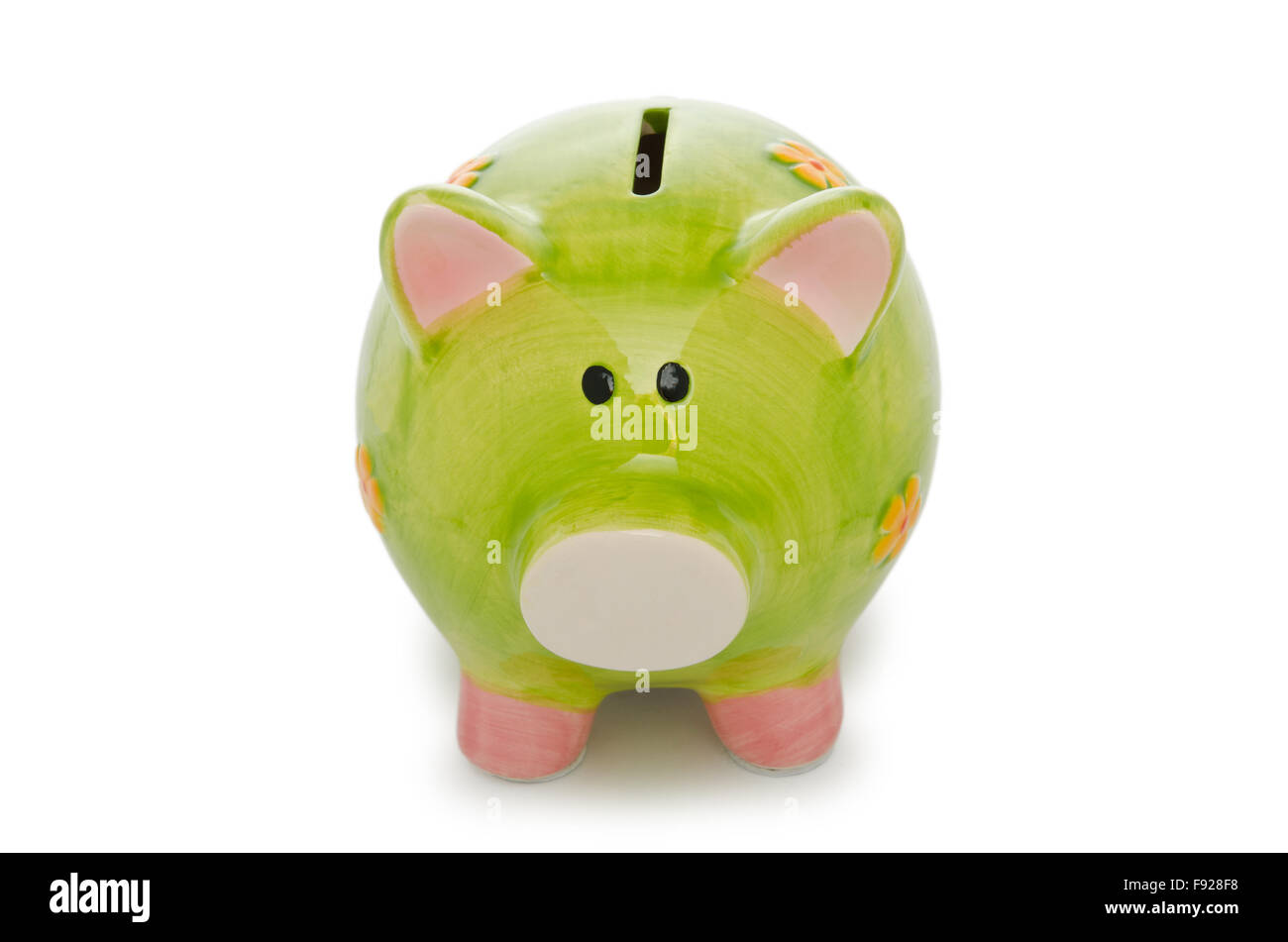 Piggy bank isolated on the white background Stock Photo - Alamy