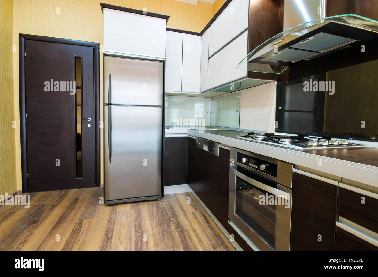 Interior of modern kitchen Stock Photo - Alamy