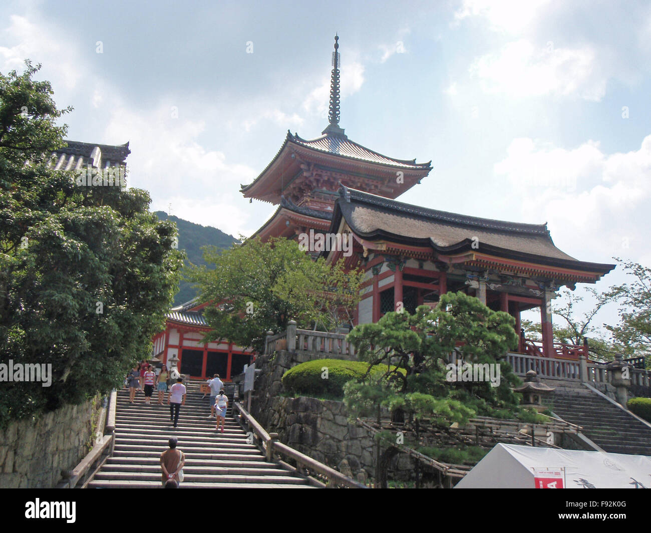 Kiyomizudera temple in Kyoto Stock Photo