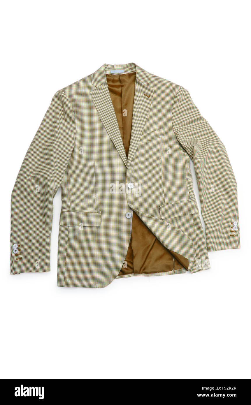 Jacket isolated on the white background Stock Photo - Alamy