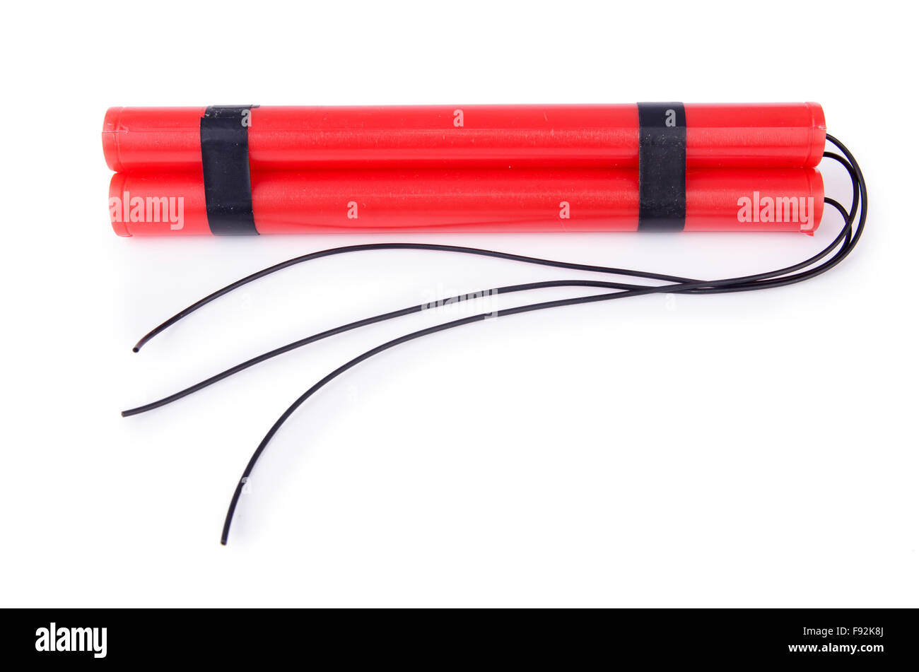 Dynamite isolated on the white background Stock Photo - Alamy
