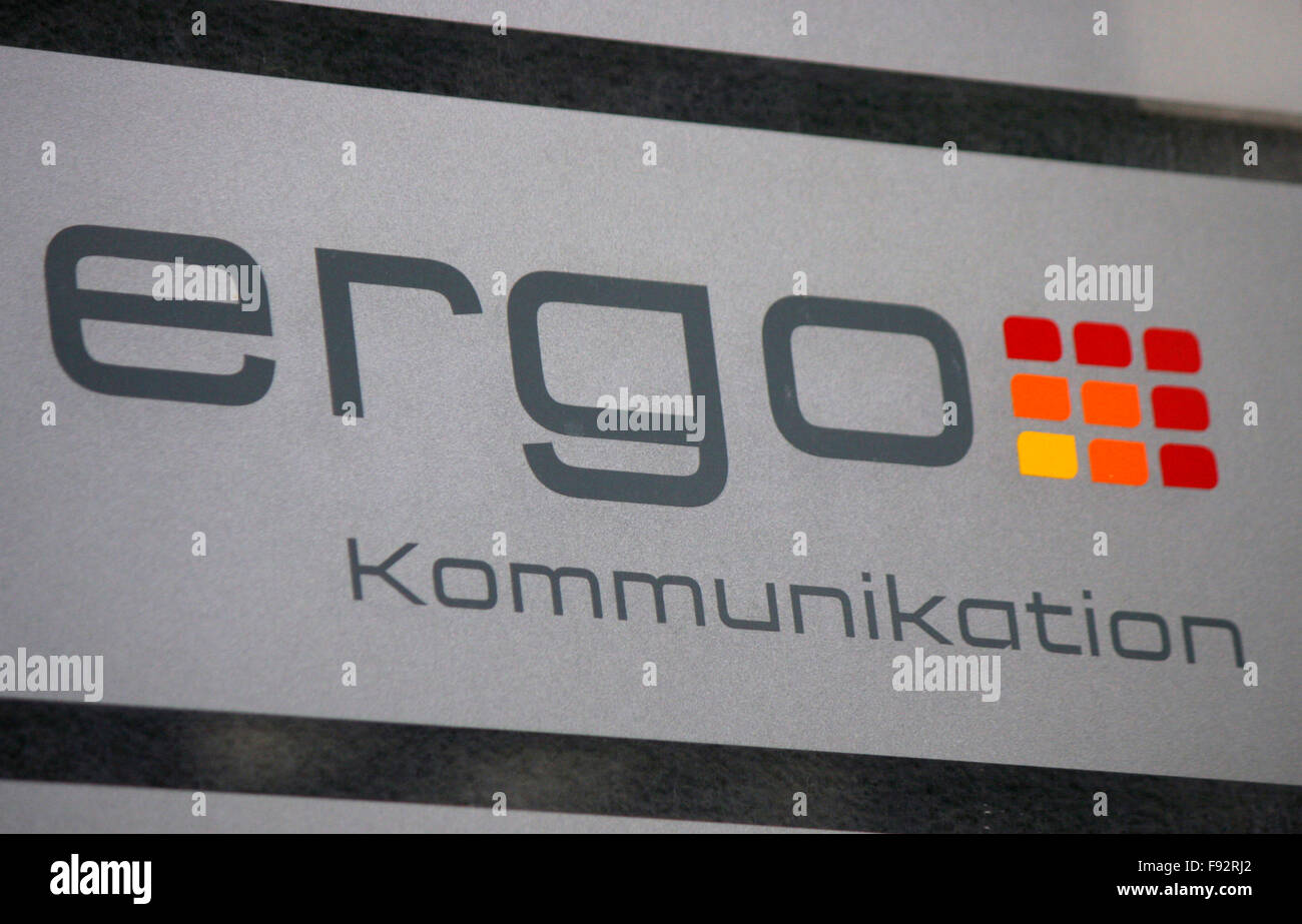 Markenname: 'Ergo Kommunikation', Berlin. Stock Photo