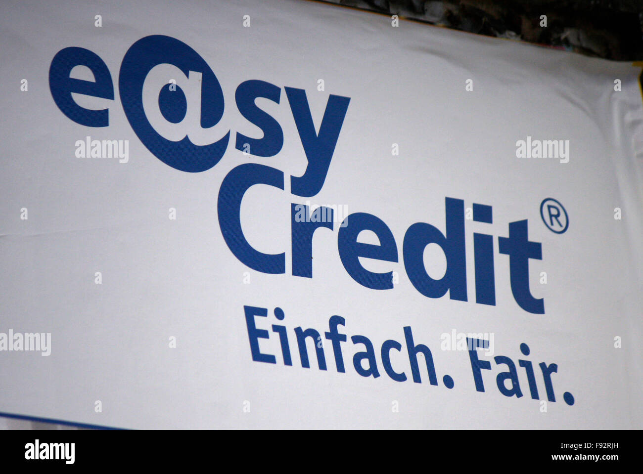 Markenname: 'Easy Credit', Berlin. Stock Photo