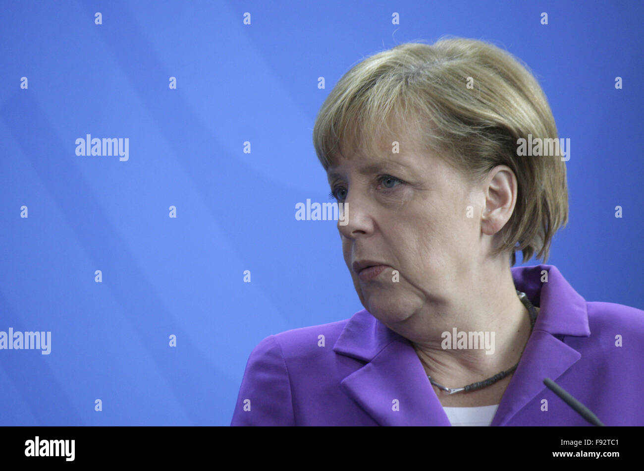 BKin Angela Merkel - Treffen der dt. Bundeskanzlerin mit dem ungarischen Ministerpraesidenten, Bundeskanzleramt, 8. Mai 2014, Be Stock Photo