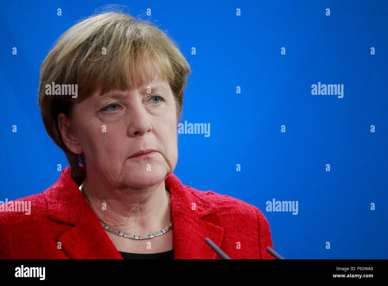 BKin Angela Merkel - Treffen der dt. Bundeskanzlerin mit dem australischen Ministerpraesidenten, Bundeskanzleramt, 13. November Stock Photo