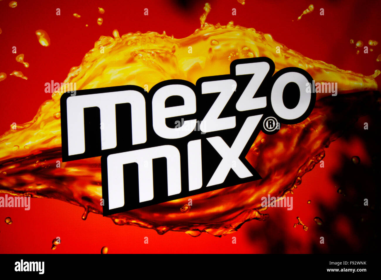 Markenname: 'Mezzo Mix', Berlin. Stock Photo
