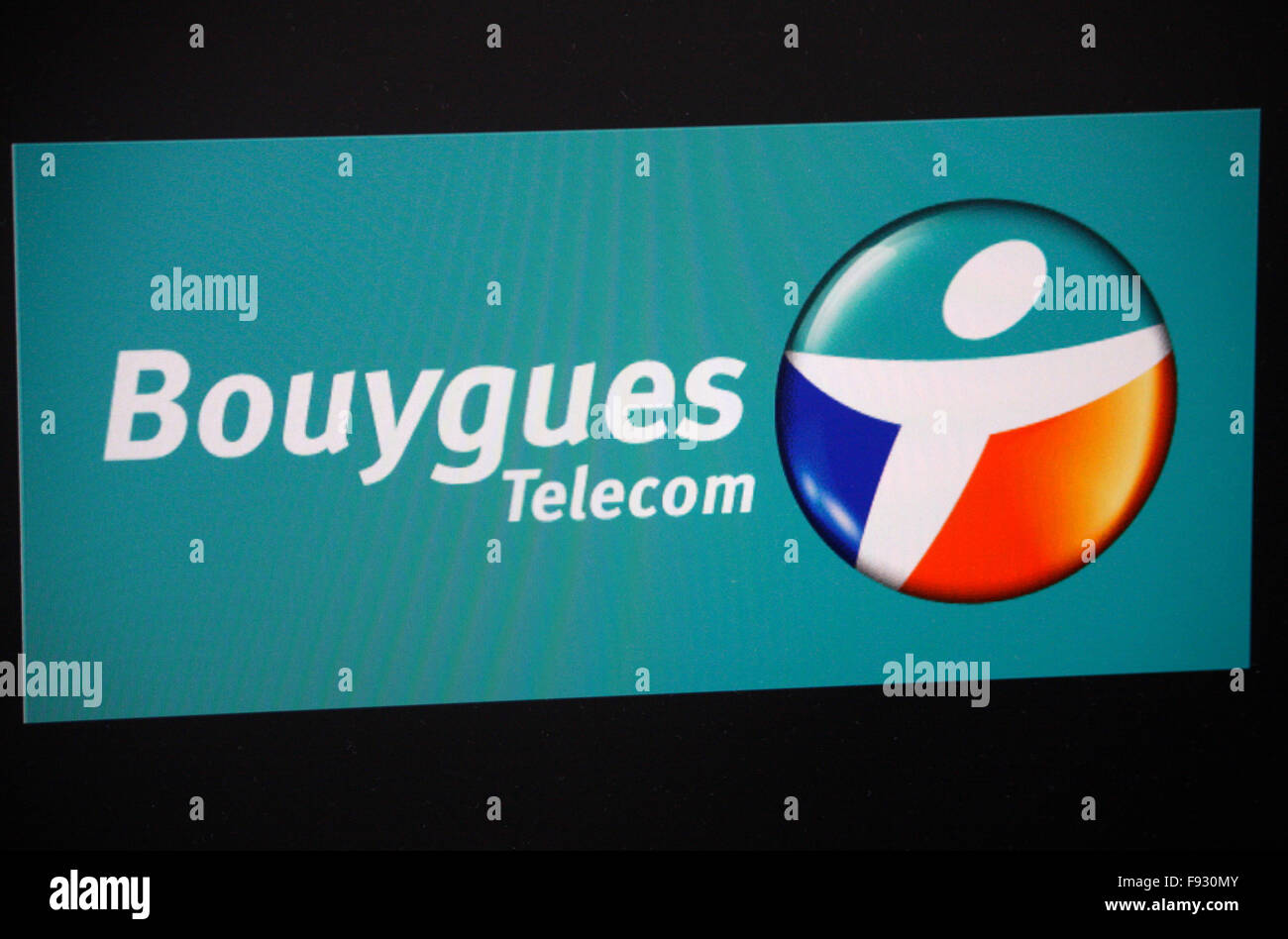 Markenname: 'Bouygues Telecom', Berlin. Stock Photo