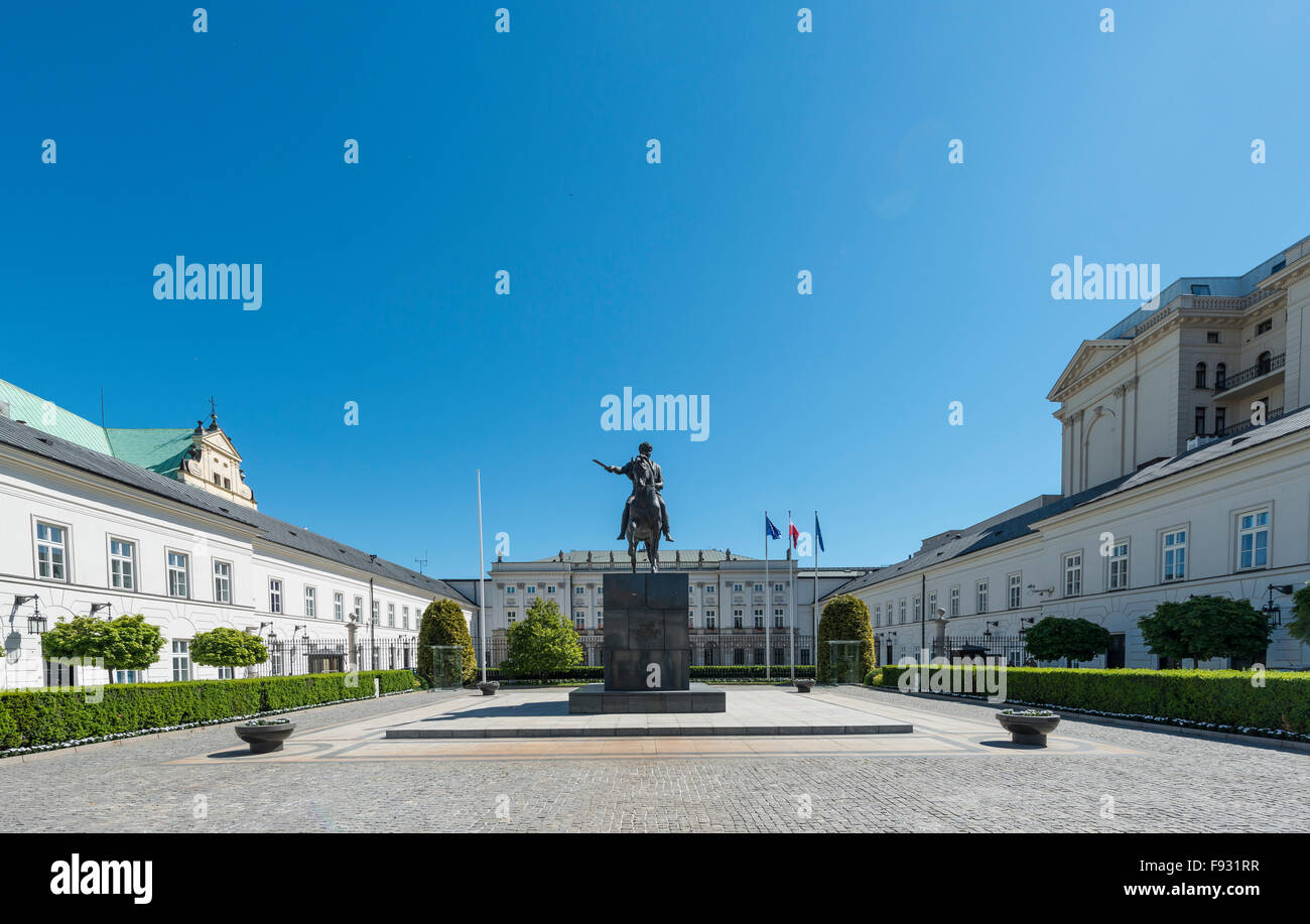 Presidential Palace, historic centre, Warsaw, Mazovia Province, Poland Stock Photo