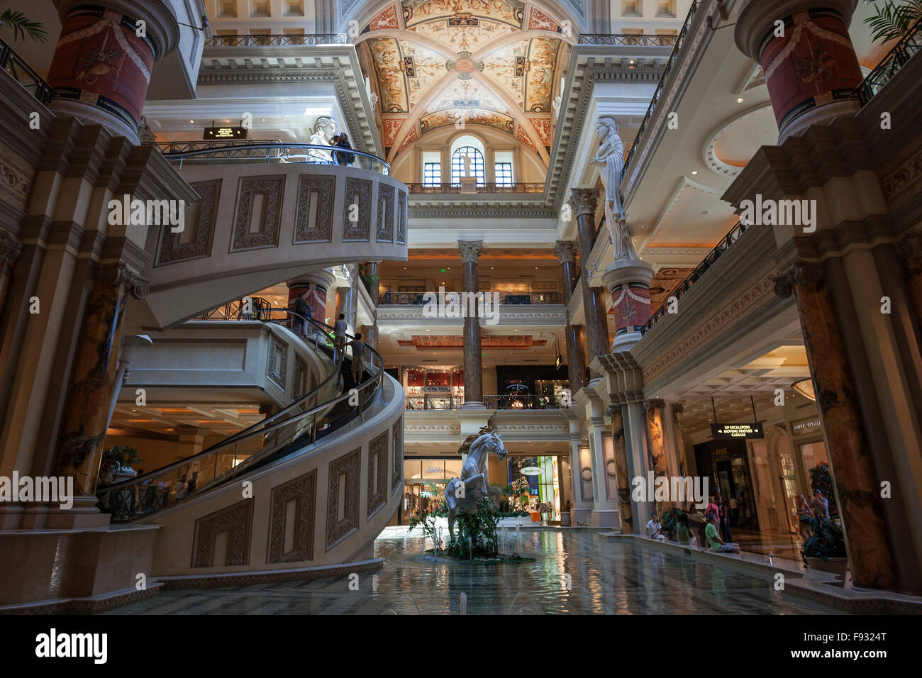 Shops, shopping center, mall, Caesars Palace Hotel, Las Vegas, Nevada, USA Stock Photo