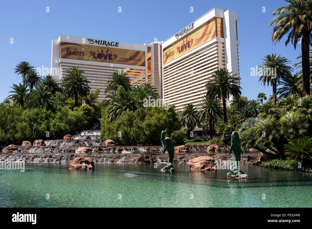 The Mirage Hotel, Las Vegas Boulevard, Las Vegas Strip, The Strip, Las Vegas, Nevada, USA Stock Photo