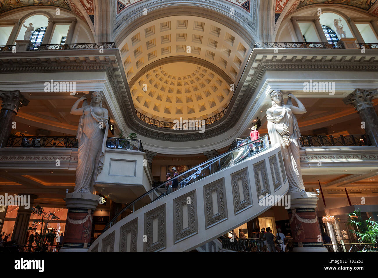 Shops, shopping center, mall, Caesars Palace Hotel, Las Vegas, Nevada, USA Stock Photo