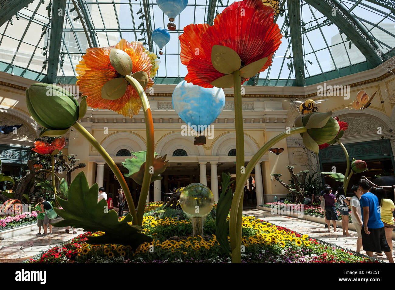 Exhibits In Botanical Garden Conservatory Bellagio Hotel Las