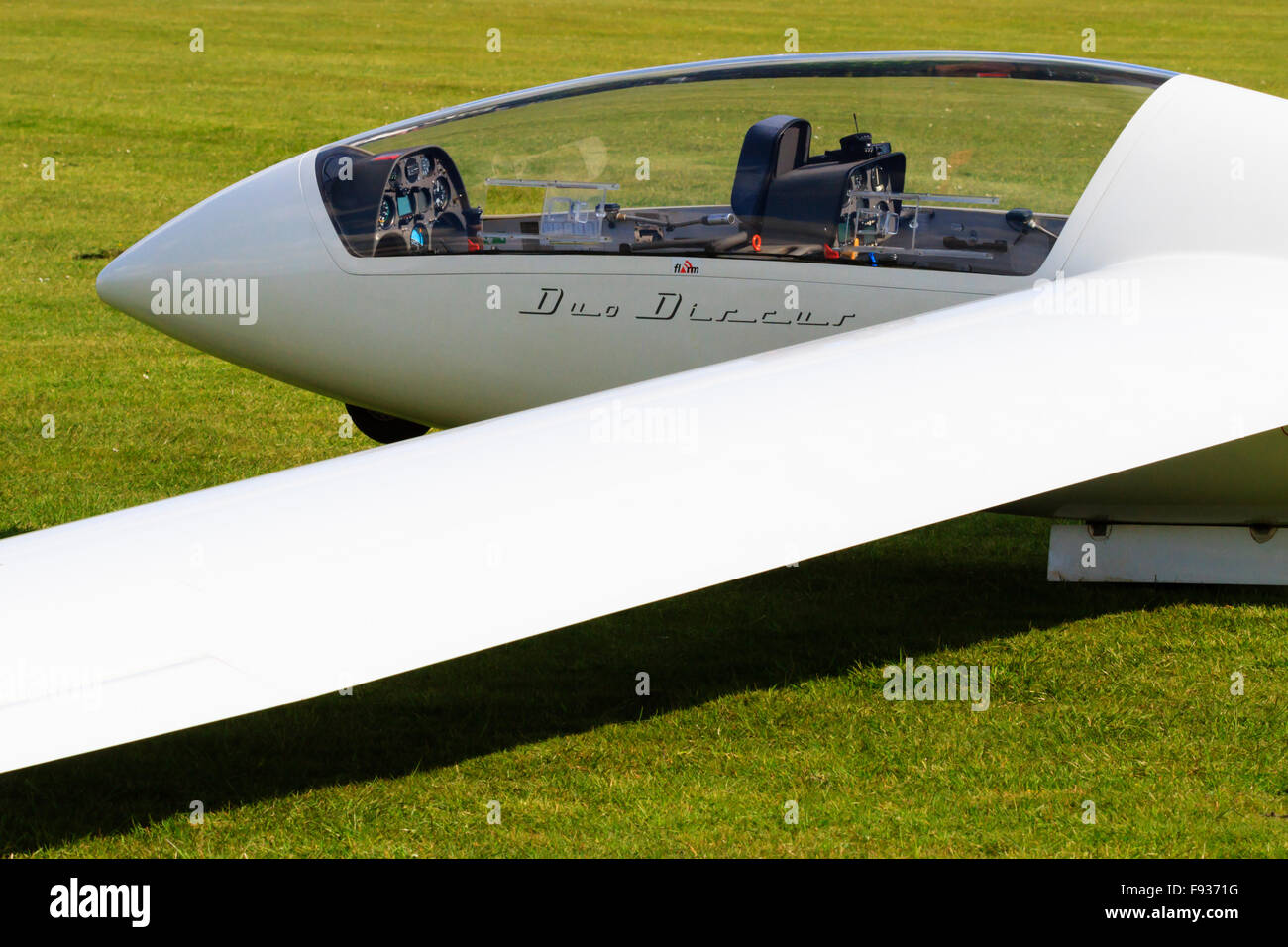 SchemppHirth Duo Discus advanced two seater glider on the ground Stock