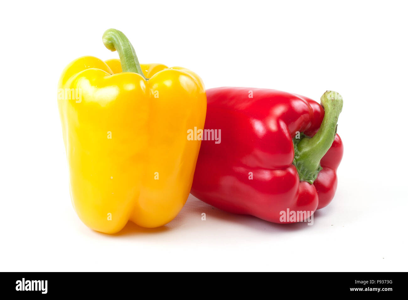 red and yellow peppers Stock Photo - Alamy