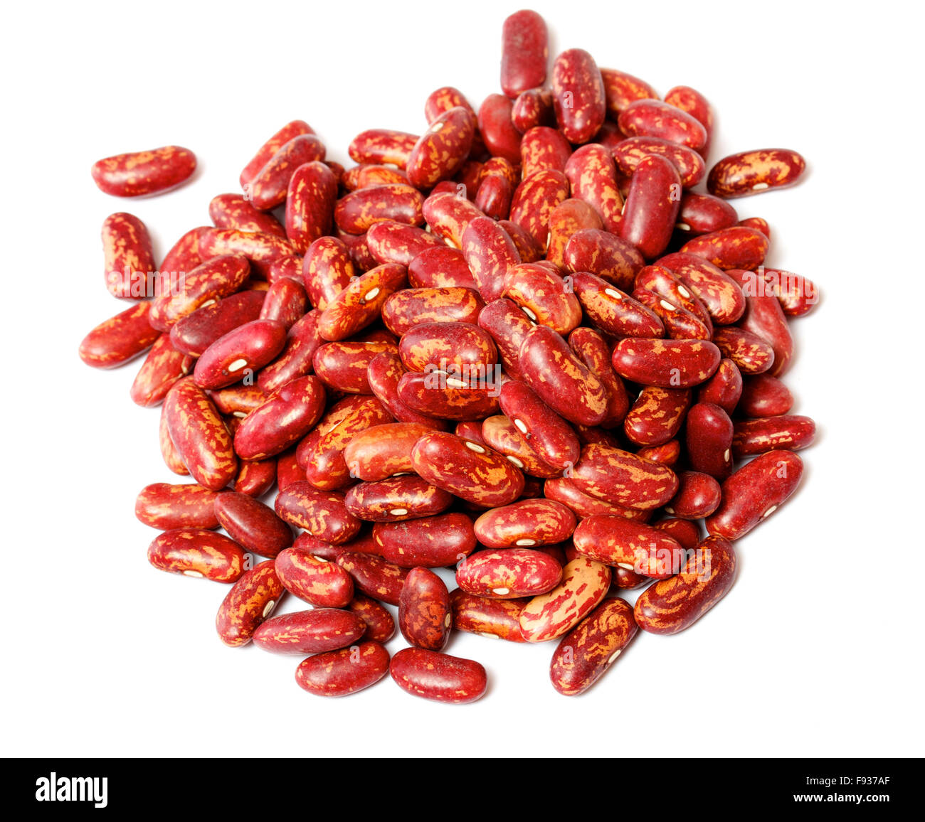 dried red beans on white background Stock Photo Alamy